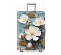 Tripnuo Housses de Valise Élastiques Compatibles Avec les Valises de 18 à 32 pouces, Housses de Protection Lavables Pour Valises Suitcase Luggage Cover (Flower, L)
