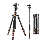 Tripod, BA225 - trépied en Fiber de Carbone de 60 Pouces, léger, en Alliage d'aluminium, siège Triangulaire, Monopode détachable, tête sphérique réfléchissante,for Parts