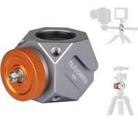 Tripod Cold Shoe Adapter: Multifunctional Extension Bracket with 1/4 Thread Holes, Universal 3/8 to 1/4 Screw Adapter for Camera Tripod, MC-H01