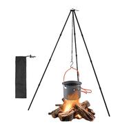 Tripod de cuisine directe du feu - Trépied de poêle de camping, modèle léger en alliage en aluminium durable | Accessoires extérieurs équipés de chagrin réglables, trépied facile à transporter pour un
