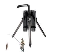 Tripod Fishing Rod Holders - Aluminum Alloy 56cm | Fishing Rod Holder Rack Floor Standing Rods Organizer Foldable Tripod 3 Rods Storage Bracket Portable Fishings Pole Stand Garage Sea Use