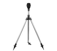Tripod Sprinkler, 360 Degree Large Area Irrigation Sprinkler, Adjustable Sprayer, Telescoping Stand Design, Sturdy Metal Construction, Outdoor Yard Watering Use