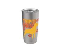 Tripod Squad Dog Three Legs Resilience Support - Gobelet isotherme en acier inoxydable double paroi