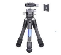 Tripod Stand, Mini trépied de Table Compact et Portable en Fibre de Carbone avec rotule panoramique à 360° for Appareil Photo Reflex numérique et téléphone Portable(CS15C add NB28)