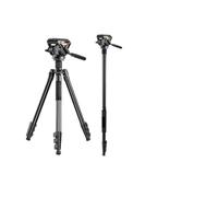 Tripod Stand, Trépied D'appareil Photo DSLR KX3939 Plus, avec Plaque À Dégagement Rapide Tête Fluide, Compatible Le Monopode Manfrotto(KX3939 Plus Kit)