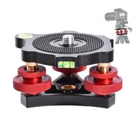 Tripod Styleling Base 3 Axe Tri-Wheel +/- 5 ° Réglage de Précision, 3 Niveaux de Bulles 3/8 ”