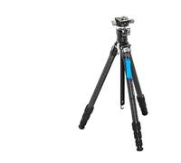 Tripod, Trépied de caméra Portable en Fiber de Carbone, série LY-224C + LH-25R Hydrogen Zero Phantom Color,for Parts(LY-224CinLH-25R b)