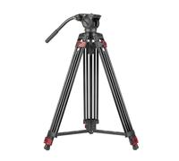 Tripod, Trépied vidéo Robuste avec tête Fluide, Support de caméra Professionnel, écarteur à Terre,for Parts