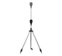 Tripod Water Sprinkler Lawn, Adjustable Sprinklers Head, Telescopic Stand, Automatic Sprayer System for Even Coverage, Patio, Pathway, Backyard, Golf Course, Farmers, Garden, 53.7/10.5/11.4 inches