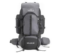 Tripole Sac À Dos Walker 65 Litres | Cadre Intérieur Avec Tige Métallique | Housse De Pluie | Ouverture Inférieure | Section Ordinateur Portable (Noir)