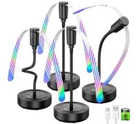 TriPole Ventilateur Anti-Mouches de Table, Batterie Rechargeable 2000mAh, Autonomie 20H avec Écran LED, Ventilateur Alimentaire Silencieux pour Cuisine, BBQ, Pique-nique, Patio, Intérieur/Extérieur