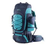 TriPole Walker Pro Sac à dos en métal avec housse de pluie pour trekking et voyage | Ouverture frontale | Housse pour ordinateur portable | Homme et femme | Garantie 5 ans, bleu, 60, Antique