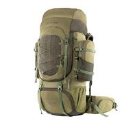 TriPole Walker Pro Sac à dos en métal avec housse de pluie pour trekking et voyage | Ouverture frontale | Housse pour ordinateur portable | Homme et femme | Garantie 5 ans, Vert olive, 80, Antique
