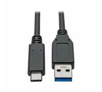 Tripp Lite 3ft USB 3.1 Gen 2 USB-C to USB-A Cable 10 Gbps USB Type-C M/M 3' - Câble USB - 24 pin USB-C (M) pour USB type A (M) - USB 3.1 Gen 2 - 91 cm - moulé - noir