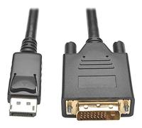Tripp Lite 6ft DisplayPort to DVI/DP to DVI Adpater Active Converter DPort 1.2 M/M 6' - Display Cable - Dual Link - DisplayPort (M) to DVI-D (M) - 1.83 m - Active, latched - Black
