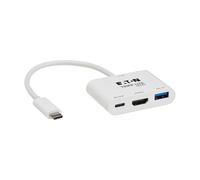 Tripp Lite Adaptateur multiport USB-C pour ordinateur portable avec vidéo HDMI | HDMI 4K @ 60 Hz, USB 3.2 Gen 1 avec transfert de données 5 Gbit/s, charge PD 140 W, garantie 3 ans (U444-06N-H4U-C3)