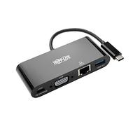 Tripp Lite Adaptateur multiport USB-C, VGA, USB-A, Gbe et PD, Noir (U444-06N-VGUB-C)