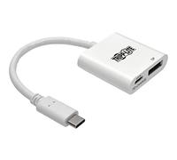 Tripp Lite Adaptateur USB-C vers DisplayPort avec Charge PD 4K 60 Hz Blanc (U444-06N-DP-C)
