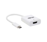 Tripp Lite Adaptateur USB-C vers HDMI, 8K @ 30 Hz, câble de 15,2 cm, Compatible Windows et Mac, mâle-Femelle, HDR 4:4:4, HDCP 2.3, Plug and Play, Aucun Logiciel nécessaire, Blanc, Garantie 1 an (U444
