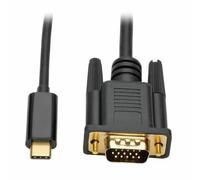 Tripp Lite Adaptateur USB-C vers VGA Câble Convertisseur 1080p Type C vers VGA 1,83 m (U444-006-V)