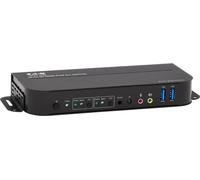Tripp Lite B005-HUA2-K Commutateur KVM HDMI/USB à 2 ports - 4K 60 Hz, HDR, HDCP 2.2, IR, DP 1.4, partage USB, câble USB 3.0