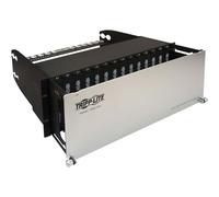 Tripp Lite Boîtier pour 28 Cassettes en Fibre Haute densité, Panneau de Brassage 4U, équipement 10 Go, 40 Go et 100/120 Go, jusqu'à 336 Ports LC Duplex