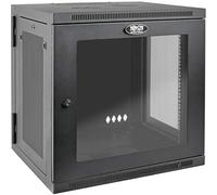 Tripp Lite by Eaton SmartRack 12U Armoire/Coffret Mural(e) Compact(e) à Profondeur onduleur, fenêtre en Acrylique Transparent et Panneau arrière articulé (Noir) (SRW12USDPG)