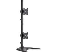 Tripp Lite by Eaton Support de Bureau Vertical Double pour écrans Plats de 15 à 27 Pouces - Fixation par Pince (Noir) (DDR1527SDC)