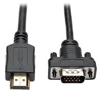 Tripp Lite Câble Adaptateur HDMI vers VGA + Audio Active Low Profile HD15 M/M 1080p @ 60 Hz 4,6 m 15' (P566-015-VGA)
