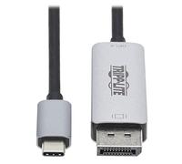 Tripp Lite Câble adaptateur USB-C vers DisplayPort, compatible Thunderbolt 3, câble adaptateur USB C vers DP M/M, DisplayPort 1.4, 8K UHD, 0,9 m (U444-003-DP8SE)