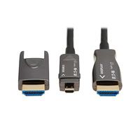 Tripp Lite Câble de Fibre HDMI Longue Distance 8K, câble Optique Actif (AOC) HDMI, 30 mètres, 8K @ 60 Hz, connecteur Amovible pour Micro HDMI, HDMI 2.1, Garantie 3 Ans (P568FM-30M-8K6)