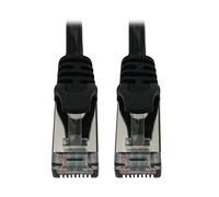 Tripp Lite Câble Ethernet Cat6a 10G, câble de raccordement réseau STP Fin moulé sans accroc (RJ45 M/M), Noir, 4,5 m, Garantie Fabricant (N262-S15-BK)