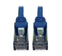 Tripp Lite Câble Ethernet Cat6a 10G, câble de raccordement réseau STP Fin moulé sans accroc (RJ45 M/M), Bleu, 4,5 m, Garantie Fabricant (N262-S15-BL)
