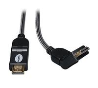Tripp Lite Câble HDMI Haute Vitesse avec connecteurs pivotants, Ultra HD 4K x 2K, vidéo numérique avec Audio (M/M), 1,8 m (P568-006-SW)