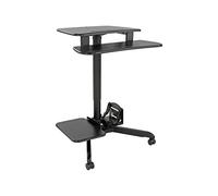 Tripp Lite - Chariot de Bureau Roulant WWSSRDSTC - Hauteur réglable - Assemblage requis - Noir, Argent - MDF, Acier