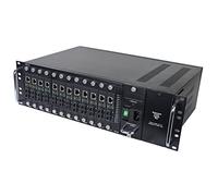 Tripp Lite Châssis convertisseur de média à fibre 12 fentes pour certains modèles N784-H et N785-H, convertit en types de fibre SC, ST et SFP, montage en rack 3U, compatible avec alimentation CA ou CC