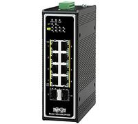 Tripp Lite Commutateur Ethernet Industriel 8 Ports PoE+ 10/100/1000 Mbps -40° à 75 °C Non géré Conforme TAA 30 W 2 SFP DIN Mount (NGI-U08C2POE8)