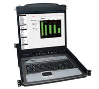 Tripp Lite Console KVM 16 Ports 1U Rack avec écran LCD 19" + 8 câbles PS2/USB Combo (B020-U16-19-K)