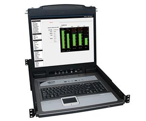Tripp Lite Console KVM 16 Ports 1U Rack avec écran LCD 19" + 8 câbles PS2/USB Combo (B020-U16-19-K)