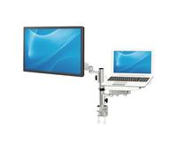 Tripp Lite DDR1732NBMTAA Support de fixation robuste pour ordinateur portable et moniteur 17" à 32" Conforme à la norme VESA Bras à mouvement complet Construction en aluminium Conforme aux normes TAA