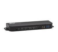 Tripp Lite 4-Port DisplayPort KVM with Dual Console Ports (DP and HDMI), 4K 60Hz 4:4:4, DP1.4 with IR Remote - Commutateur écran-clavier-souris/audio/USB - 4 x KVM / audio / USB - 1 utilisateur...
