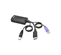 Tripp Lite DVI USB Server Interface Unit W/Virtual Media et CAC Support pour B064 commutateurs KVM (B055-001-udv) DisplayPort/USB Schwarz, Violett