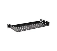 Tripp Lite Étagère fixe pour rack de serveur 1U, extension cantilever, acier, design ventilé, matériel de montage inclus, profondeur de 17,8 cm, capacité de 18 kg (SRSHELF2P1USHRT)
