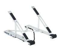 Tripp Lite Hub USB-C 4 Ports avec Support pour Ordinateur Portable - USB 3.2 Gen 1, 4 Ports USB-A, Thunderbolt 3, Chargement PD 100 W, argenté (U460-ST4-4A-C)