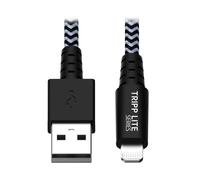 Eaton Câble USB vers Lightning, Robuste en nylon tressé, certifié MFi pour iPhone, iPad - 1,8 mètres (M100-006-HD)