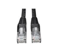 Eaton Tripp Lite Series Cat6 Gigabit Snagless Molded (UTP) Ethernet Cable (RJ45 M/M), PoE, Black, 3 ft. (0.91 m) - Cordon de raccordement - RJ-45 (M) pour RJ-45 (M) - 91.4 cm - UTP - CAT 6 -...