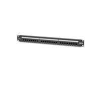 Cat6 24-Port Patch Panel - PoE+ Compliant, 110/Krone, 568A/B, RJ45 Ethernet, 1U Rack-Mount, TAA - Tableau de connexions - montable sur rack - CAT 6 -