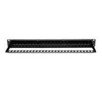 Tripp Lite N254-024 1-HE Cat6/Cat5 Panneau de brassage traversant 24 ports pour montage en rack, RJ45 Ethernet, TAA