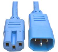 Tripp Lite P018-006-ABL câble électrique Bleu 1,8 m Coupleur C14 Coupleur C15 - Cables électriques (1,8 m, Male connector / Female connector, Coupleur C14, Coupleur C15, SJT, Bleu)