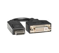 Eaton DisplayPort vers DVI Adapter Cable Converter Extender, mâle-à-femelle, résolution 1080p à HD, port displayPort ++ double mode, câble de 15,24cm (P134-000)